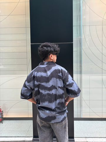 Distorted Ocean Print Shirt Distorted Ocean Print Shirt