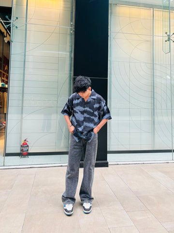 Distorted Ocean Print Shirt Distorted Ocean Print Shirt