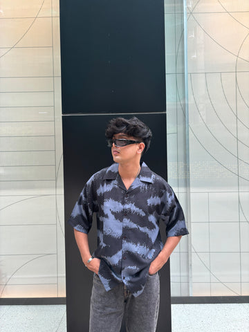 Distorted Ocean Print Shirt Distorted Ocean Print Shirt