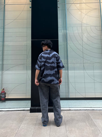 Distorted Ocean Print Shirt Distorted Ocean Print Shirt