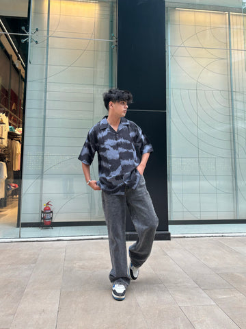 Distorted Ocean Print Shirt Distorted Ocean Print Shirt