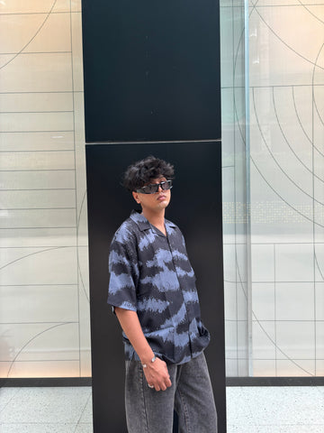 Distorted Ocean Print Shirt Distorted Ocean Print Shirt