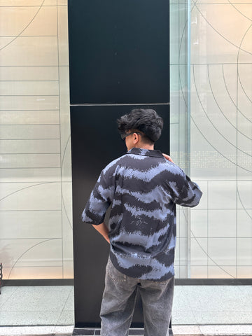 Distorted Ocean Print Shirt Distorted Ocean Print Shirt