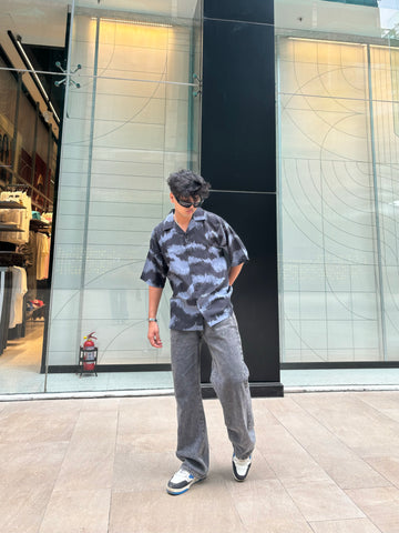 Distorted Ocean Print Shirt Distorted Ocean Print Shirt