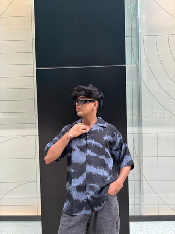 Distorted Ocean Print Shirt Distorted Ocean Print Shirt