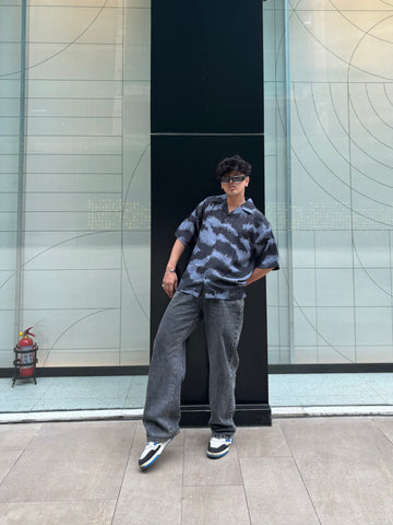 Distorted Ocean Print Shirt Distorted Ocean Print Shirt