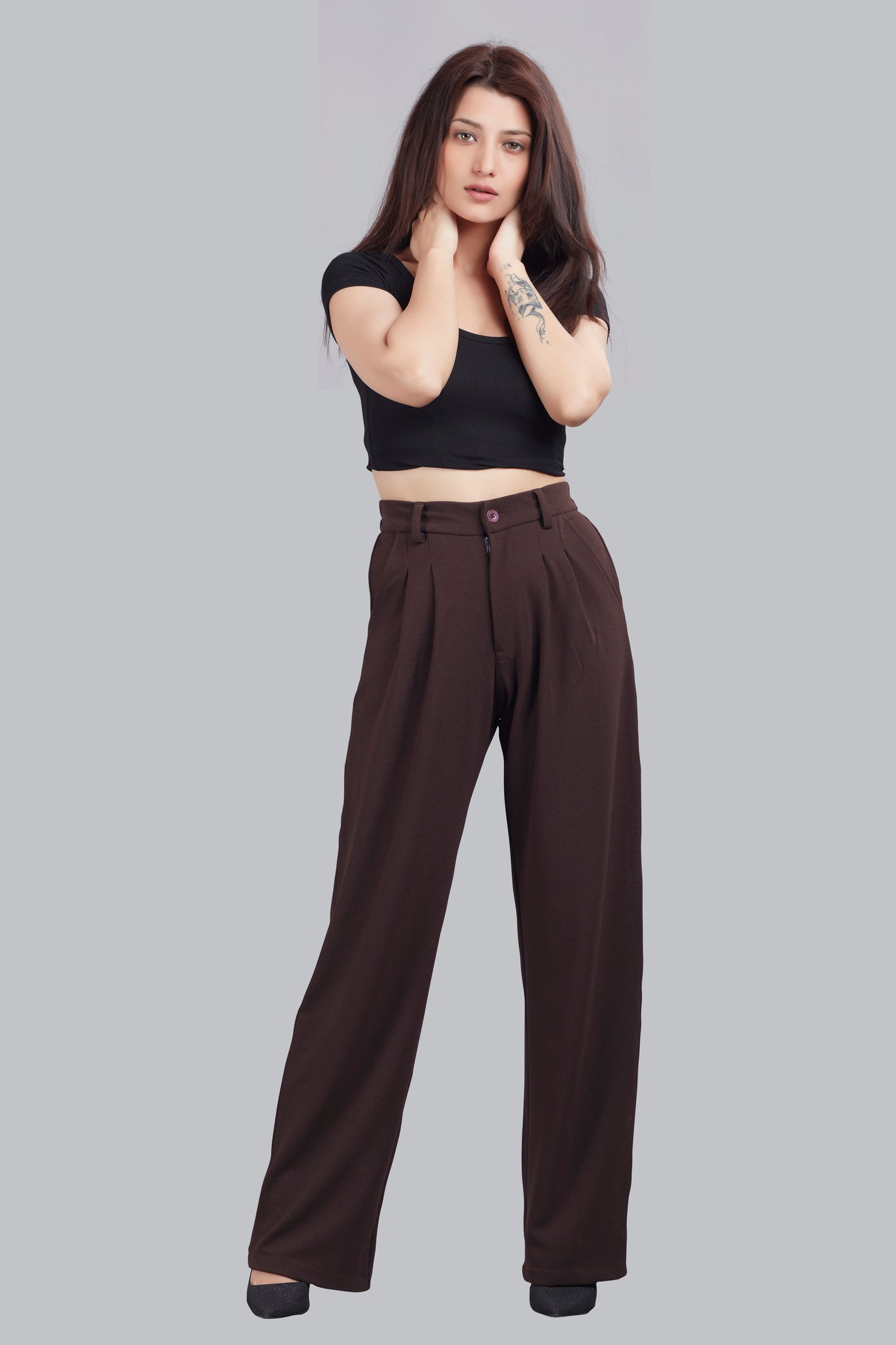Button Pleated Trouser main image 1