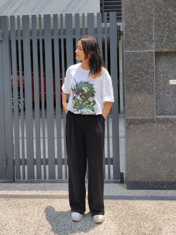 Extended Waist Band Detail Pants Extended Waist Band Detail Pants