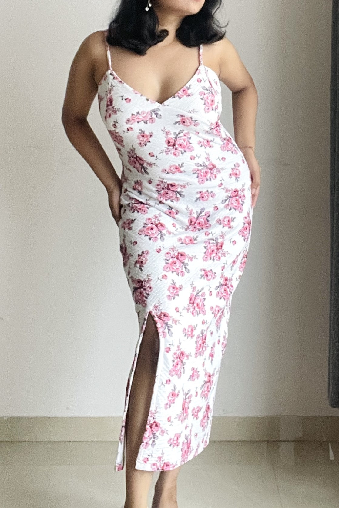 Rosa Print Bodycon Dress THE FNKIT Rosa Print Bodycon Dress THE FNKIT