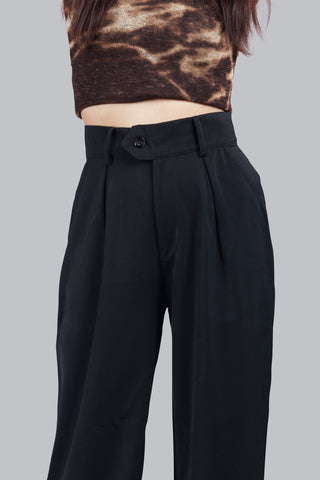 Extended Waist Band Detail Pants