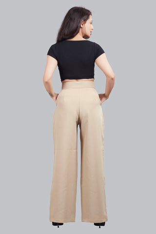 String Attached  Pleated Trousers